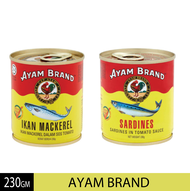 ⚜️ AYAM BRAND : Ikan Mackerel / Ikan Sardin - 230g ⚜️