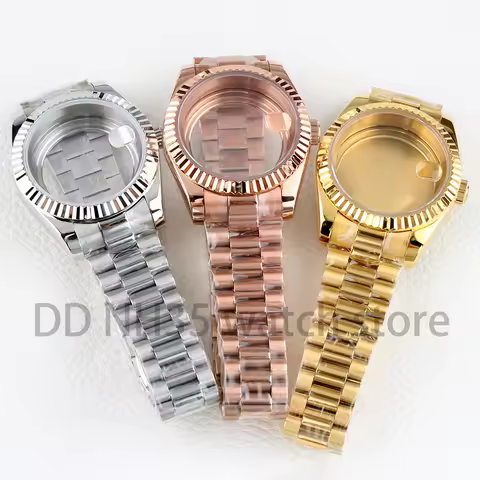 NH35 Watch Case 36mm/39mm 316L Stainless Steel Sapphire Glass for Datejust NH35 NH36 Movement 28.5mm