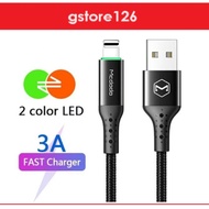 MCDODO CA-7410 Auto Power Off USB Data Cable 3A Super Fast Quick Charging LED Indicator