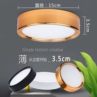 Golden 13cm Ultra-Thin led Surface Mounted Downlight Black Small Ceiling Light 12W15W Hole-Free cm A