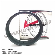 HITAM Rossi Rims 300 Black DOFF RING 18 ROSSI Rims 18x300 36H