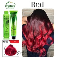 0.45 RED Bremod Hair Color - With Oxidizer Set