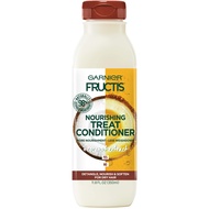 Garnier Fructis Nourishing Treat Conditioner, 98 Percent Naturally Derived Ingredients, Coconut, Nou