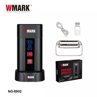 WMARK เครื่องโกนหนวดแบบ NG-8902ความเร็วสูงเครื่องโกนหนวดแบบตาข่ายใบคู่ทำจากไทเทเนียมอุปกรณ์เครื่องโก