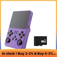 R36S Handheld Game Console 3.5Inch IPS Screen 64GB Video Game Console Dual 3D Joystick 3200mah Batte