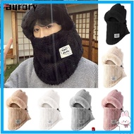 AURORY Beanies Cap, Plush Windproof Ear Protection Hat, Casual Thickened Neck Warmer Keep Warm Winte