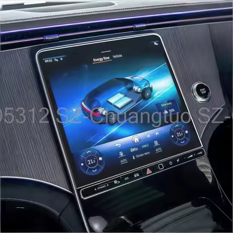 Tempered Glass Screen Protector film For Mercedes-Benz EQS 450 2023 Car radio GPS Navigation anti-sc