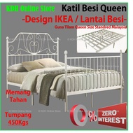 (KDH Online) NA 9285 / Katil Queen/Queen Bed/Ikea Style/Katil Lantai Tahan/Katil Putih/Katil Modern/Bed Frame/