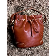Hidden Leather Guest Handbag Female Genuine Leather First Layer Cowhide Drawstring Handmade Bag Cros