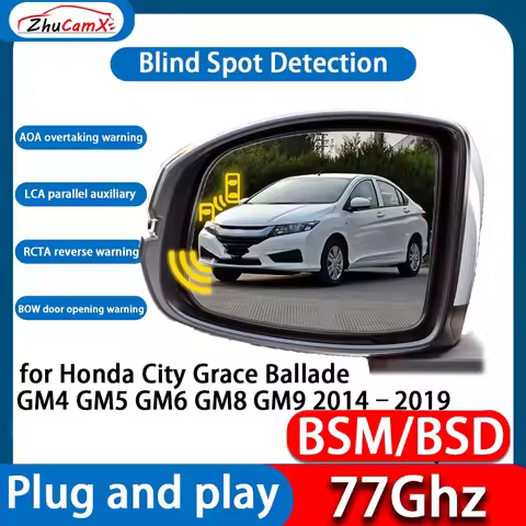For Honda City Grace Ballade GM4 GM5 GM6 GM8 GM9 DSM BSD Blind Spot Detection Monitoring Ultrasonic 