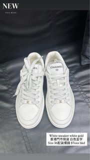 Chanel sneaker 小白鞋 size 36