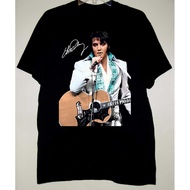 Elvis Presley Singing With His Guitar Signature Unisex T-Shirt