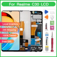 Original LCD With Frame For Realme C30/ C33 / Narzo 50i Prime LCD Display Touch Panel Screen Sensor 