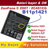 ZENFONE C ZC451CG Z007 B11P1421 2100MAH ZENFON BATTERY BATERI batery