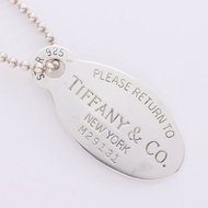 【日本直送】 TIFFANY &amp; Co. TIFFANY &amp; Co. Return to Tiffany 橢圓形標籤 項鍊 SV925 銀色