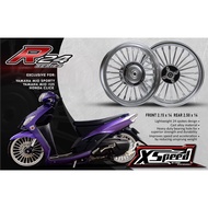 XSPEED MAGS R24 GLASS SILVER ( 4 Holes ) | MotorChoice888