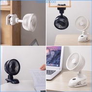 VIVI Rechargeable Clip on Fan Small Fan Portable 5000mAh Rechargeable 90° Oscillating