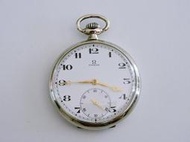 1940S 原裝真品 典藏 OMEGA 歐米茄 琺瑯瓷面古董機械懷錶