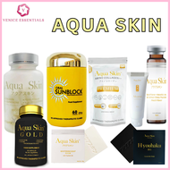 AQUA SKIN GLUTATHIONE & SKJN COLLAGEN | AQUA SUNBLOCK l AQUA GOLD l KAGAYAKI DRINK