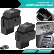 2pcs Electric Power Window Switch Button For VW LUPO 6X1 Polo 6N2 6E1 Seat Ibiza Seat Cordoba 6K2 Sa