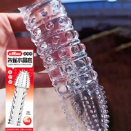 Silicone Reusable Extension Condom Sleeve for Men - Vermilion Bird
