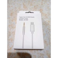 TYPE-C TO 3.5 AUX CABLE / Type C to 3.5 Aux Cable (CMS)