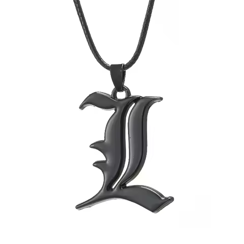 Anime Death Note Necklace Rope Leather Choker Fashion Black Note Book Model Pendant Necklace For Wom