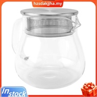 Heat Resistant Coffee Pot Hand Brewing Coffee Pot Steel Cover Transparent Sharing Pot Glass Brewing 