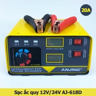 Bộ sạc ắc quy 12V 24V 20A 400AH tự ngắt thông minh AJ-618D ANJING