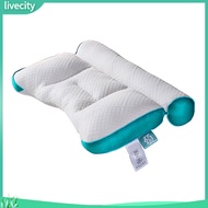 livecity|  Memory Foam Neck Pillow Sleep Support Pillow Memory Foam Neck Support Pillow for Comfortable Sleep Ideal for Side Back Stomach Sleepers Breathable Ergonomic for Bedroom