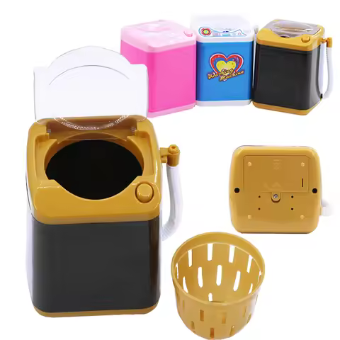 Portable Automatic Cute Cosmetic Powder Puff Washing Machine Mini Electric Eyelashes Washing Machine