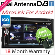 MirrorLink Double 2 DIN Head Unit Car DVD USB MP3 Digital TV DVB-T MPEG-4 Car Player Radio USB OZ