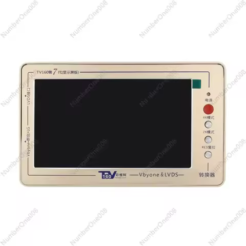 TV160 7th Generation Mainboard Tester Tool LCD Display Vbyone LVDS To HDMI-compatible Converter+7 Ad