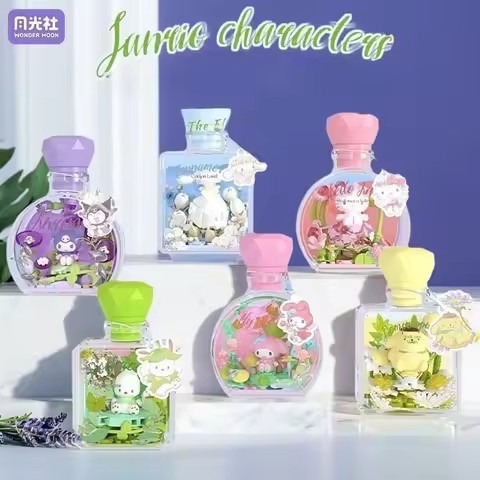 Original New Sanrio Perfume Bottle Assembly Building Block Puzzle Decoration Ornament Building Block