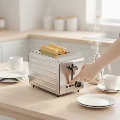 High Quality 2 4 6 Slices Stainless Steel Slot Toaster for Bakery Use Easy to Clean Home Breakfast T