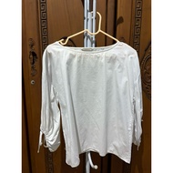 [PRELOVED] Et Cetera Women's White Blouse