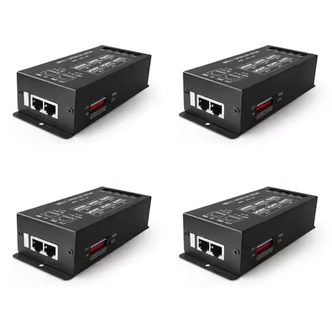 A01F-4X DMX512 H807 RGB LED Controller DMX WS2811 WS2812B WS2813 Pixels Led Strip Controller DMX Sta