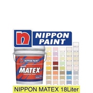 18L Nippon Paint Super MATEX Emulsion Paint Cat Kapur