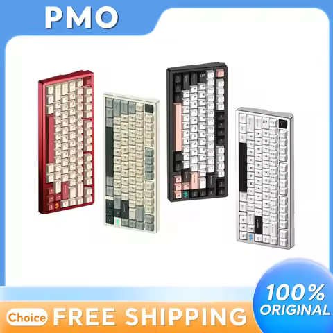 PMO WAVE75 CNC Machined Aluminum Mechanical Keyboard Custom 3 Mode Wireless Bluetooth Quick Release