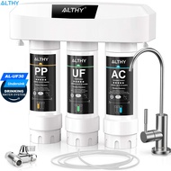 ALTHY Under Sink Drinking Water Filter Purifier Ultrafiltration System, 3 Stage ,Remove Lead, Chlori