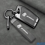 Metal Leather Car Key Case Cover Protective Shell Fob for MG 4 2023 Mg4 Ev MG HS GT ZS EV ZX MG5 MG6