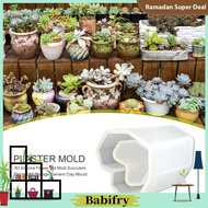 [Babifry.ph] 3D Silicone Flower Pot Mold Succulent Plants DIY Storage Cement Clay Mould