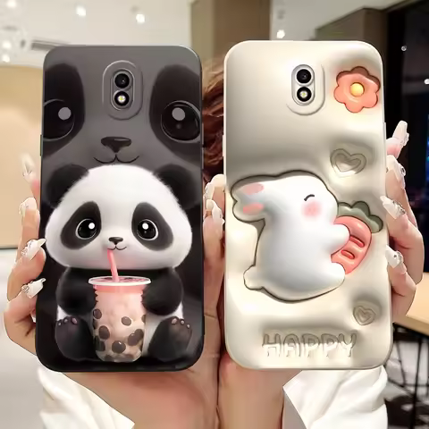 For Samsung Galaxy J3 J5 J7 2017 Cute Pattern Rabbit Cartoon Case For Samsung J5Pro J7Pro J3 Pro 201