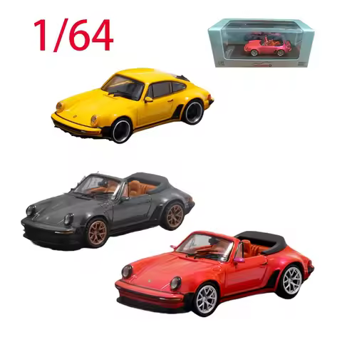 RM Diecast 1/64 Scale Collectible Porsche 911 930 Singer Convertible Replica Alloy Car Model Decorat