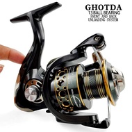 Reel Pancing Spinning Fishing 5.2:1 Ball Bearing 13 - BK4000 Reel pancing laut murah kuat besar - Re