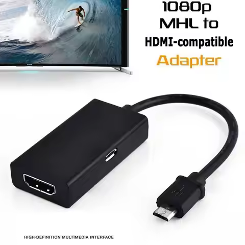 Universal MHL Micro USB To HDMI-compatible Adapter Cable Micro USB 2.0 MHL To Cable HD 1080P Mini Ad