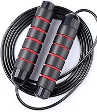 BLPOTA Jump Rope Tangle-Free Rapid Speed Bearings Skipping Rope for Women, Men, and Kids,with Foam Handles for Gym Fitness, Home Exercise &amp; Slim Body
