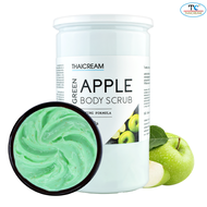 ไทยครีม สครับขัดผิว สครับแอปเปิ้ล spa ขัดขี้ไคล thaicream green apple body scrub ขัดผิวกายด้วยสครับ ร้านสปา