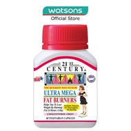 21ST CENTURY Ultra Mega Fat Burners Vegetarian Cholesterol Free Capsules (Prevent Excess Fat in Liver) 60s
