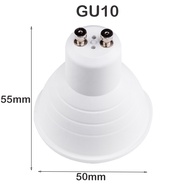 10ชิ้นหลอดไฟ LED หรี่แสงได้ AC 220V GU5.3สปอตไลท์ GU10 7W ชิป MR16 30องศามุมลำแสงสำหรับไฟดาวน์ไลท์โค